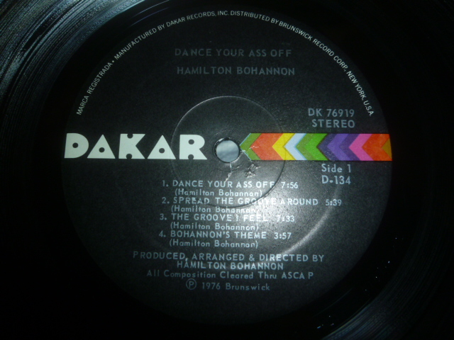 画像: HAMILTON BOHANNON/DANCE YOUR ASS OFF