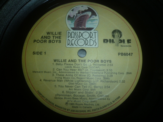 画像: WILLIE& THE POOR BOYS/SAME