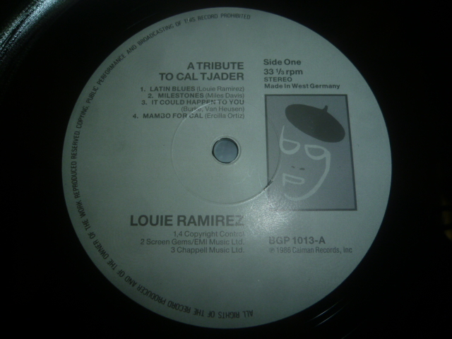 画像: LOUIE RAMIREZ & HIS LATIN JAZZ ENSEMBLE/A TRIBUTE TO CAL TJADER