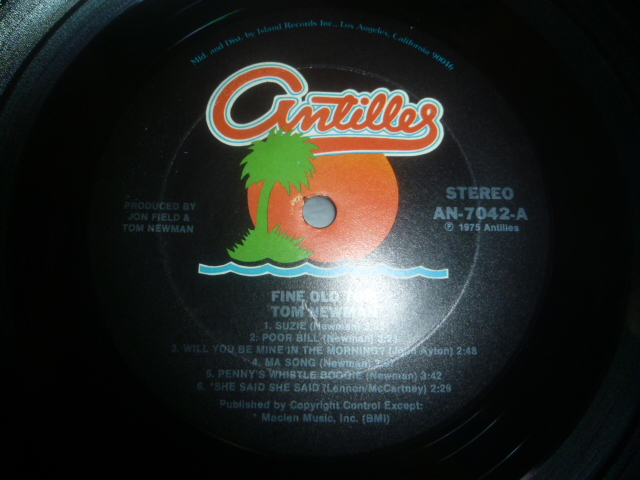 画像: TOM NEWMAN/FINE OLD TOM