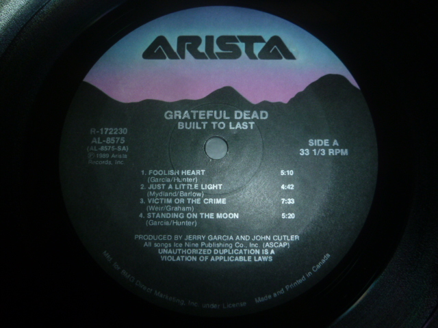 画像: GRATEFUL DEAD/BUILT TO LAST