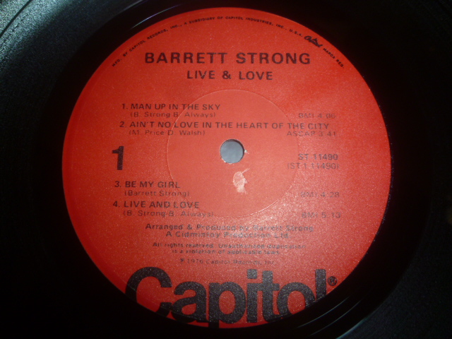 画像: BARRETT STRONG/LIVE & LOVE