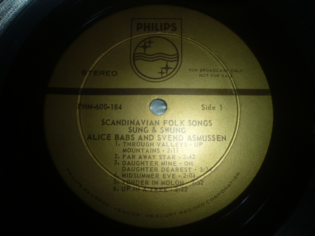 画像: ALICE BABS & SVEND ASMUSSEN/SCANDINAVIAN FOLK SONGS SUNG & SWUNG