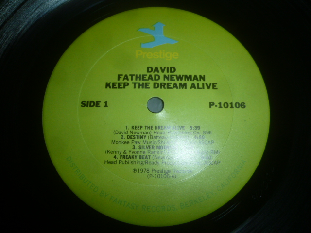 画像: DAVID FATHEAD NEWMAN/KEEP THE DREAM ALIVE