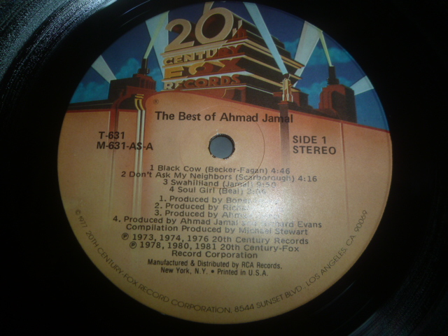 画像: AHMAD JAMAL/THE BEST OF AHMAD JAMAL