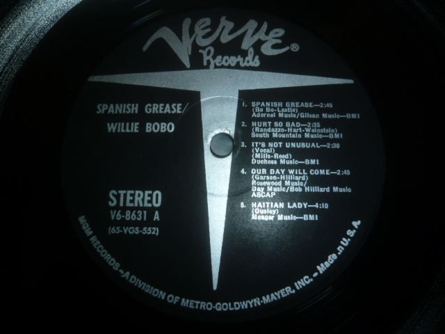 画像: WILLIE BOBO/SPANISH GREASE