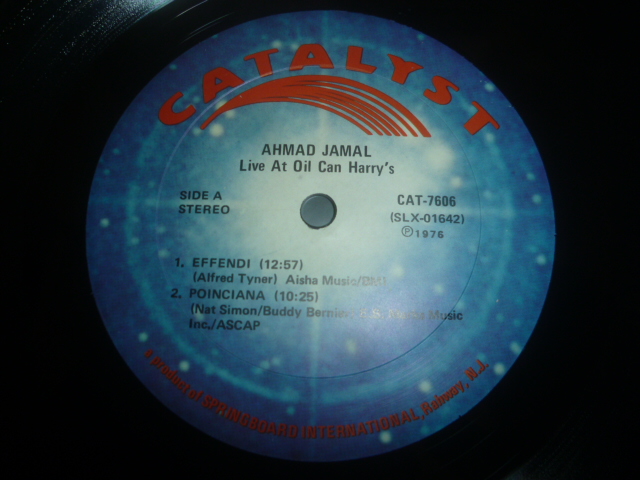 画像: AHMAD JAMAL/RECORDED LIVE AT "OIL CAN HARRY'S"