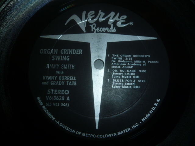 画像: JIMMY SMITH/ORGAN GRINDER SWING