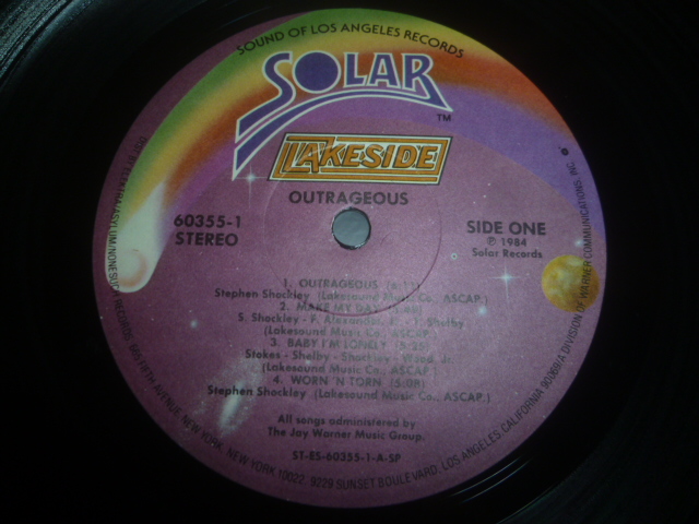 画像: LAKESIDE/OUTRAGEOUS