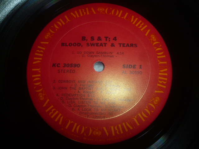 画像: BLOOD, SWEAT & TEARS/B, S & T ; 4