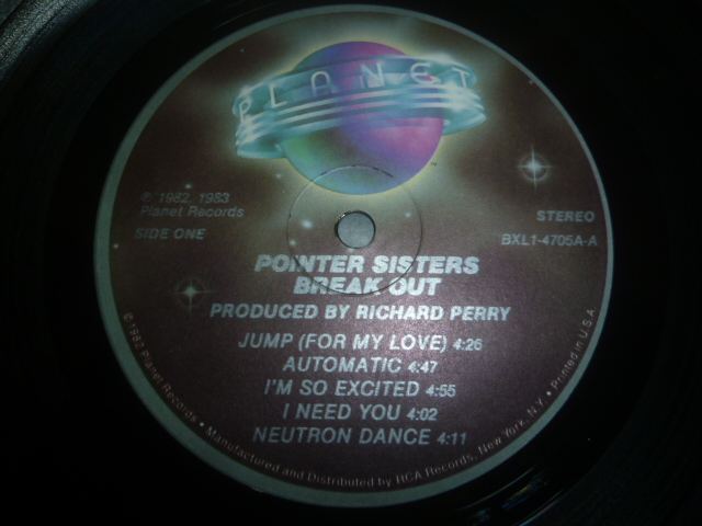 画像: POINTER SISTERS/BREAK OUT