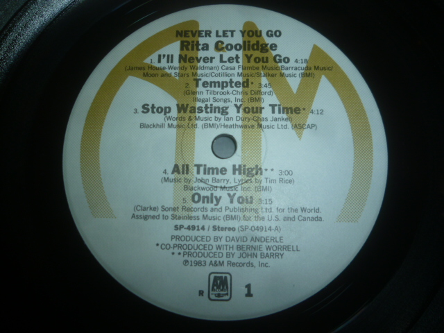 画像: RITA COOLIDGE/NEVER LET YOU GO
