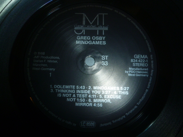 画像: GREG OSBY/MINDGAMES