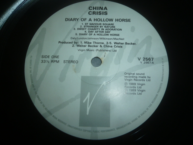画像: CHINA CRISIS/DIARY OF A HOLLOW HORSE