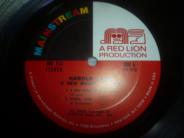 画像: HAROLD LAND/A NEW SHADE OF BLUE