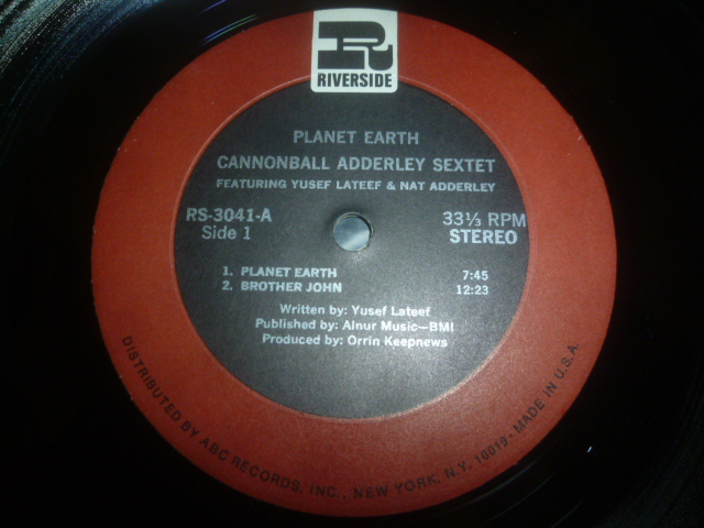 画像: CANNONBALL ADDERLEY SEXTET/PLANET EARTH