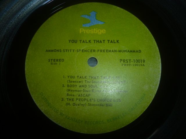 画像: GENE AMONS & SONNY STITT/YOU TALK THAT TALK