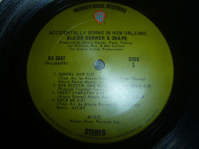画像: ALEXIS KORNER & SNAPE/ACCIDENTALLY BORNE IN NEW ORLEANS
