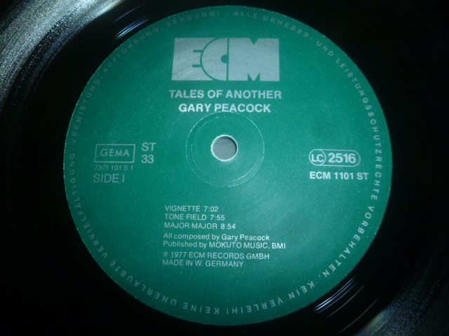 画像: GARY PEACOCK/TALES OF ANOTHER