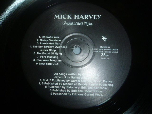 画像: MICK HARVEY/INTOXICATED MAN