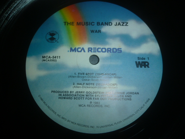 画像: WAR/THE MUSIC BAND JAZZ