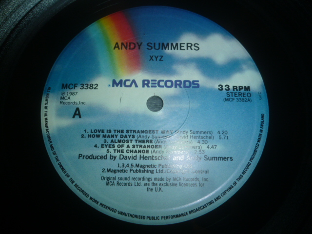 画像: ANDY SUMMERS/XYZ