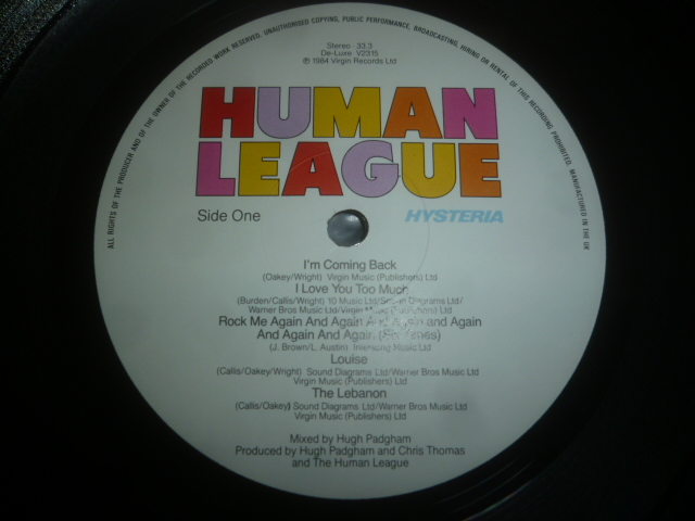 画像: HUMAN LEAGUE/HYSTERIA