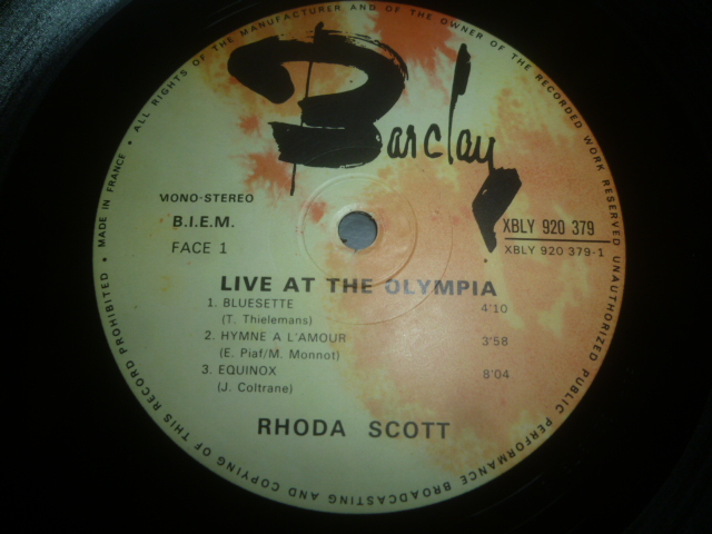 画像: RHODA SCOTT/LIVE AT THE OLYMPIA