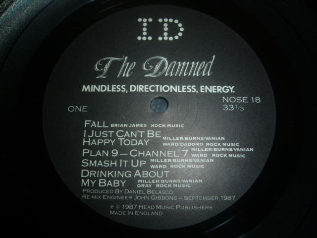 画像: DAMNED/MINDLESS, DIRECTIONLESS, ENERGY