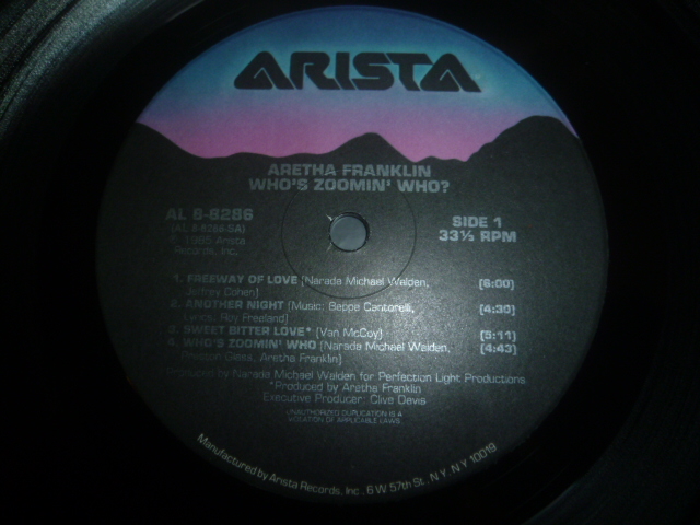 画像: ARETHA FRANKLIN/WHO'S ZOOMIN' WHO?