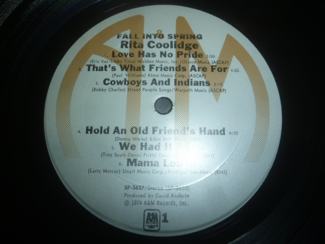 画像: RITA COOLIDGE/FALL INTO SPRING