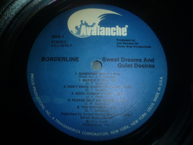 画像: BORDERLINE/SWEET DREAMS AND QUIET DESIRES