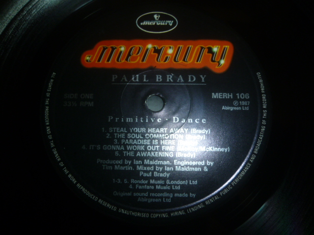 画像: PAUL BRADY/PRIMITIVE DANCE