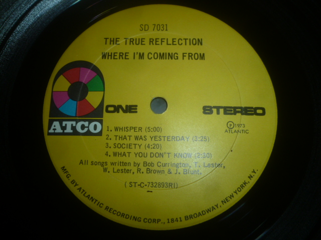 画像: TRUE REFLECTION/WHERE I'M COMING FROM