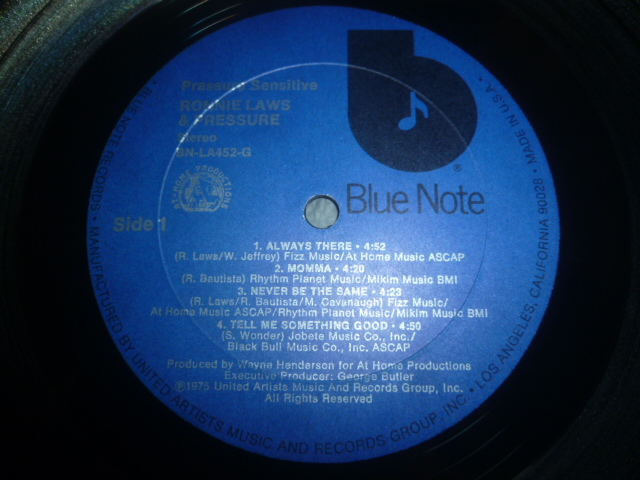 画像: RONNIE LAWS & PRESSURE/PRESSURE SENSITIVE