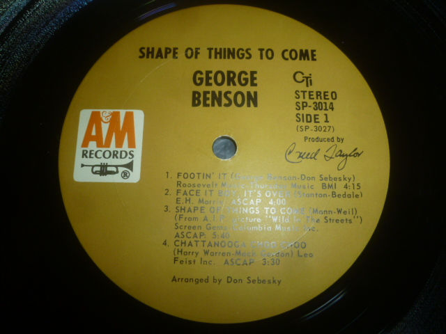 画像: GEORGE BENSON/SHAPE OF THINGS TO COME