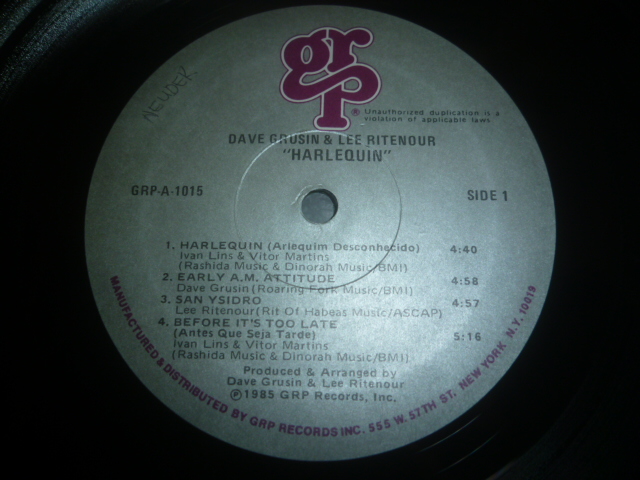 画像: DAVE GRUSIN & LEE RITENOUR/HARLEQUIN