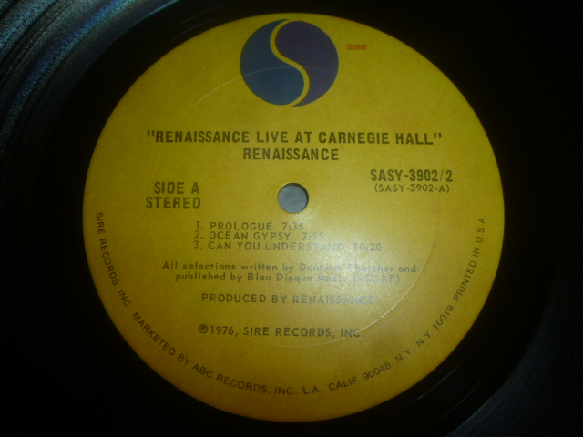 画像: RENAISSANCE/LIVE AT CARNEGIE HALL
