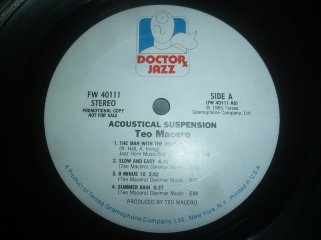 画像: TEO MACERO/ACOUSTICAL SUSPENSION