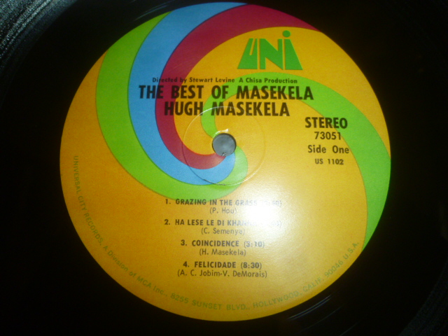 画像: HUGH MASEKELA/THE BEST OF MASEKELA