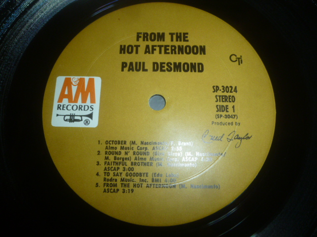 画像: PAUL DESMOND/FROM THE HOT AFTERNOON