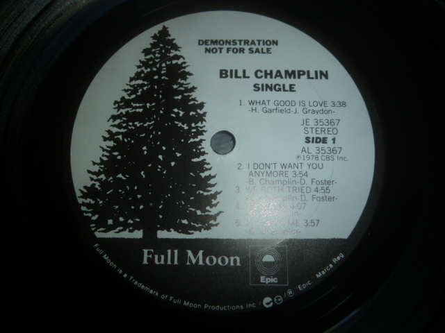 画像: BILL CHAMPLIN/SINGLE