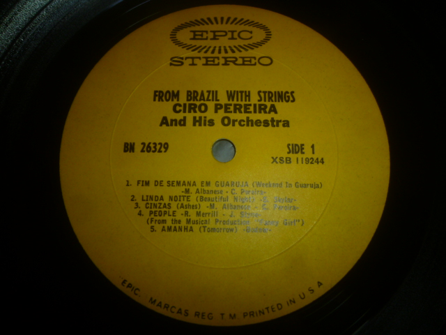 画像: CIRO PEREIRA & HIS ORCHESTRA/FROM BRAZIL WITH STRINGS