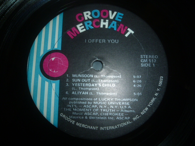 画像: LUCKY THOMPSON/I OFFER YOU