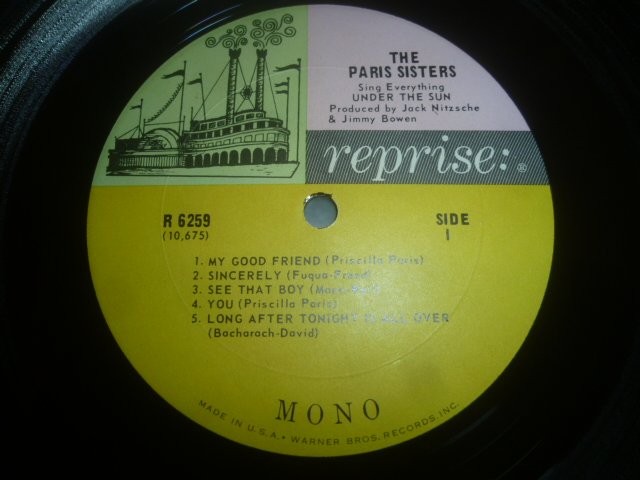 画像: PARIS SISTERS/SING EVERYTHING UNDER THE SUN