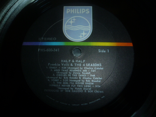 画像: FRANKIE VALLI & THE FOUR SEASONS/HALF & HALF