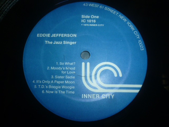 画像: EDDIE JEFFERSON/THE JAZZ SINGER