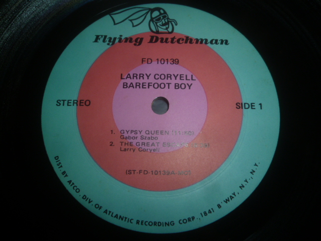 画像: LARRY CORYELL/BAREFOOT BOY