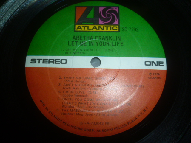 画像: ARETHA FRANKLIN/LET ME IN YOUR LIFE