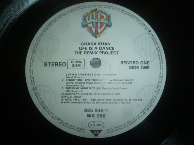 画像: CHAKA KHAN/LIFE IS A DANCE  THE REMIX PROJECT